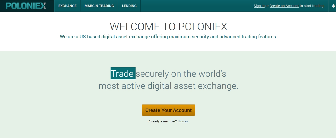 Обзор криптобиржи Poloniex